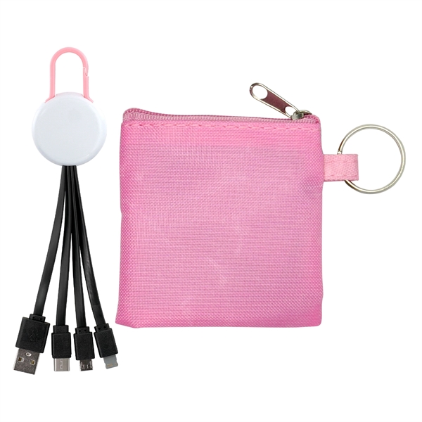 White Colorful Clip Cable Pouch Set... from ASI 30208 A P Specialties / AP Specialties