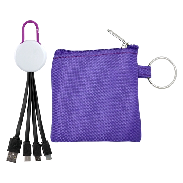 White Colorful Clip Cable Pouch Set... from ASI 30208 A P Specialties / AP Specialties