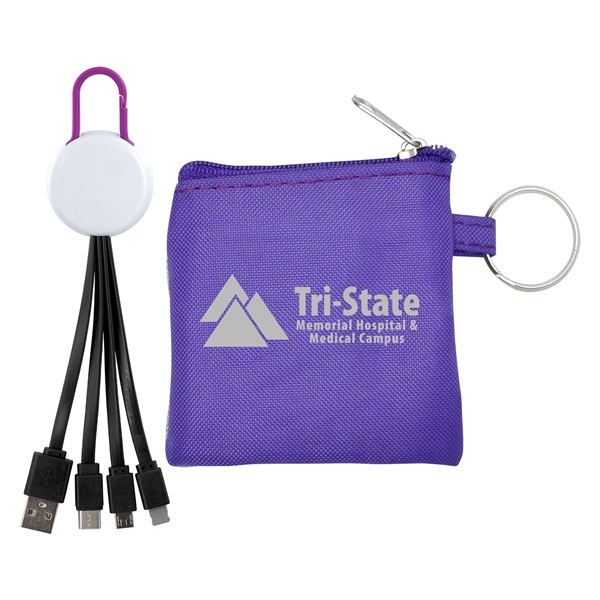 White Colorful Clip Cable Pouch Set... from ASI 30208 A P Specialties / AP Specialties