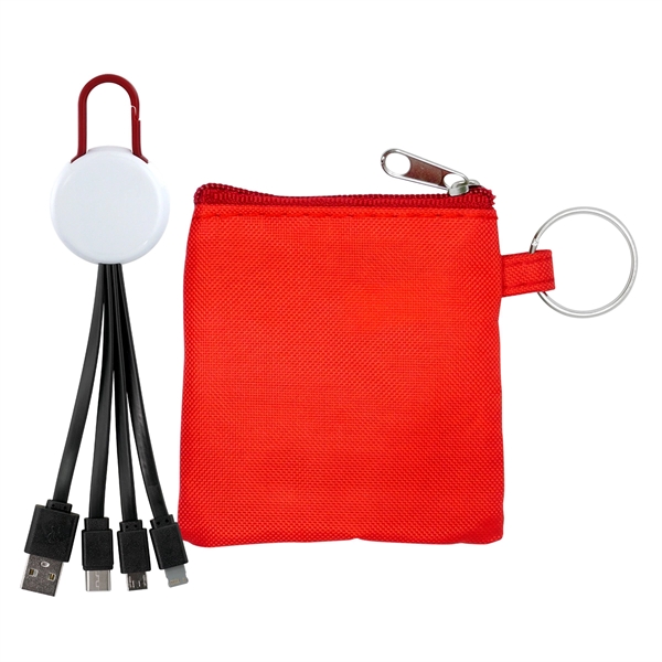 White Colorful Clip Cable Pouch Set... from ASI 30208 A P Specialties / AP Specialties