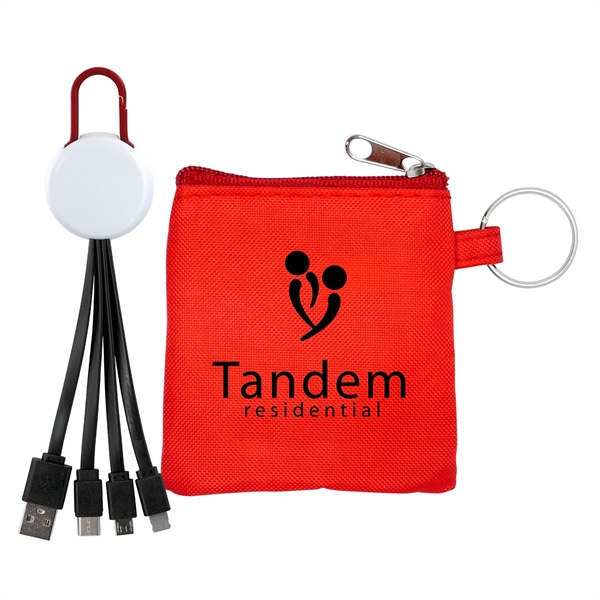 White Colorful Clip Cable Pouch Set... from ASI 30208 A P Specialties / AP Specialties