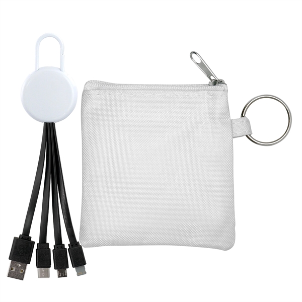 White Colorful Clip Cable Pouch Set... from ASI 30208 A P Specialties / AP Specialties