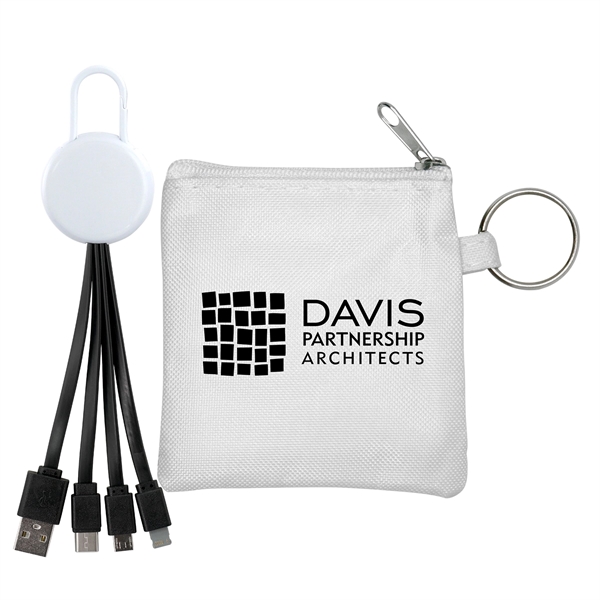 White Colorful Clip Cable Pouch Set... from ASI 30208 A P Specialties / AP Specialties