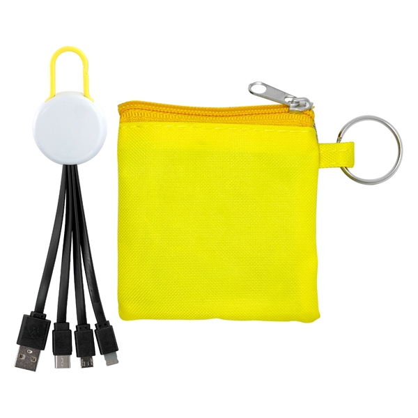 White Colorful Clip Cable Pouch Set... from ASI 30208 A P Specialties / AP Specialties