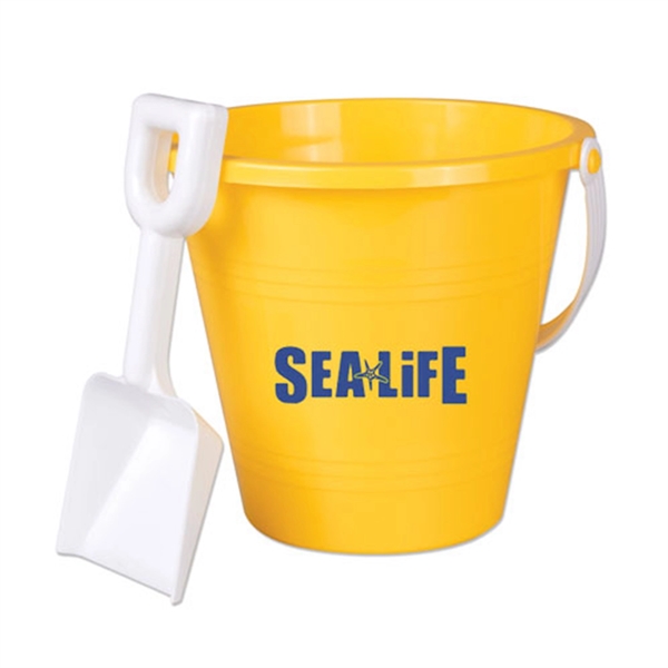 9" plastic sand pail and shovel.... from ASI 63549 Jornik Manufacturing Corp / Jornik