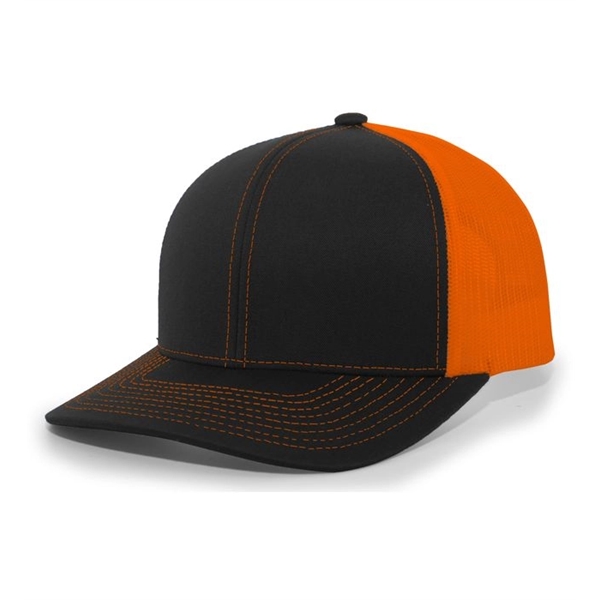 Trucker Snapback Cap with a poly/cotton blend and pro-stitched finish.... from ASI 37461 Augusta Sportswear / Pacific Headwear