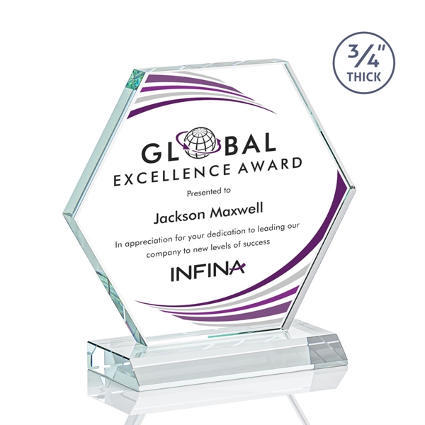 The Pickering VividPrint™ Starfire Crystal Award features a brilliant 0.75” thick... from ASI 84592 St Regis Group / St Regis