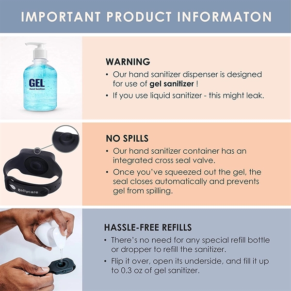 Silicone Sanitizer Bracelet... from ASI 31978 Admanline