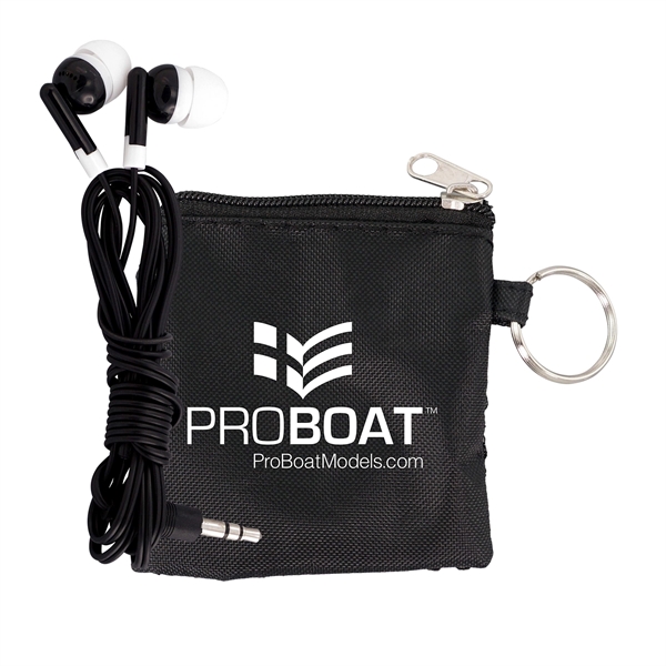 SPORTY POUCH & COLORFUL EAR BUDS... from ASI 30208 A P Specialties / AP Specialties