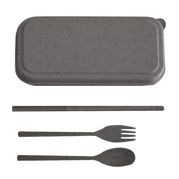 4 1/3" x 1" Harvest cutlery set with take-apart fork, spoon... from ASI 61125 Hit Promotional Products / Hit®