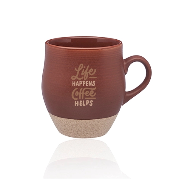 16 oz. Admiral ceramic mug with a pottery-like glaze finish throughout... from ASI 39552 BEL Promo