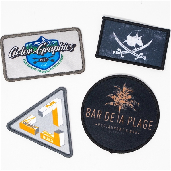 Brilliant patches with a full color dye sublimation imprint... from ASI 61966 HPG / BCG Creations HPG Gold