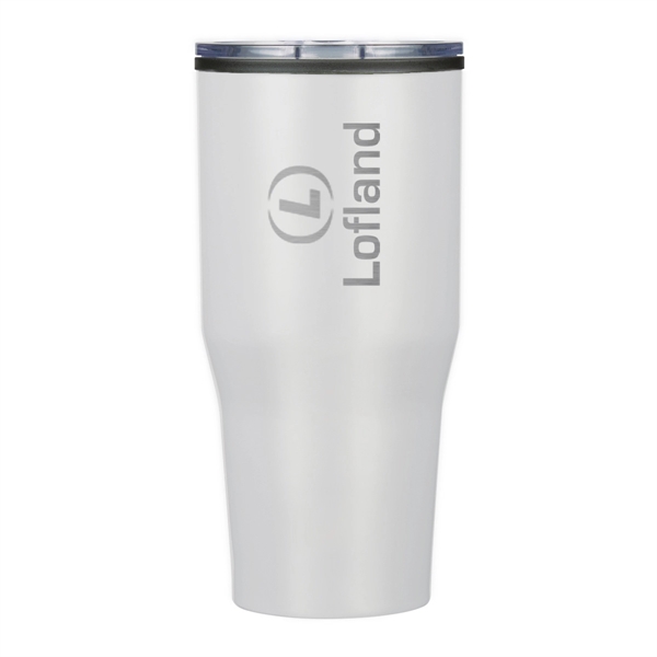 30 oz. double wall stainless steel tumbler with a snap-on, spill-resistant,... from ASI 61125 Hit Promotional Products / Hit®