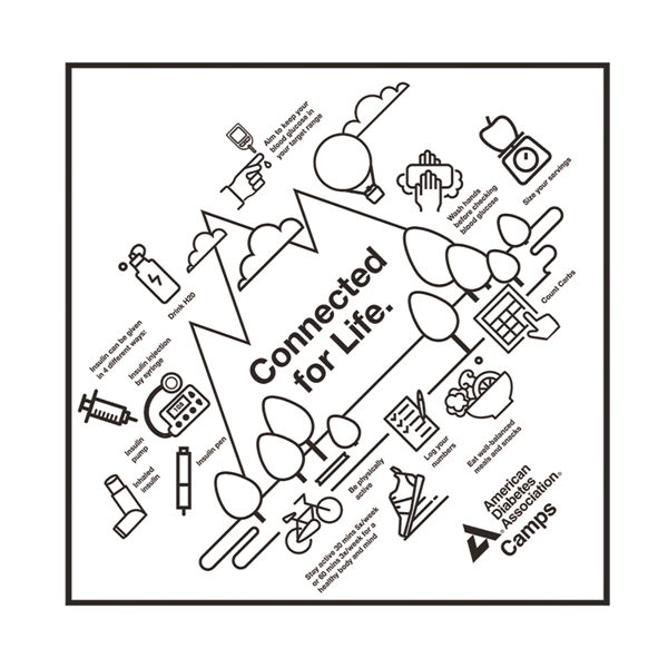 14" x 14" solid colored bandanna made of 100% cotton.... from ASI 44020 Bandanna Promotions By CARO-LINE / Bandanna Promotions