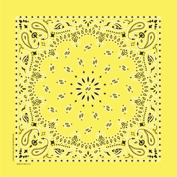 22" x 22" cotton bandana with American paisley print.... from ASI 44020 Bandanna Promotions By CARO-LINE / Bandanna Promotions