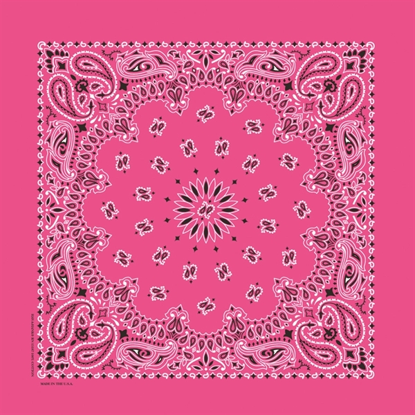22" x 22" cotton bandana with American paisley print.... from ASI 44020 Bandanna Promotions By CARO-LINE / Bandanna Promotions