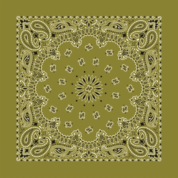 22" x 22" cotton bandana with American paisley print.... from ASI 44020 Bandanna Promotions By CARO-LINE / Bandanna Promotions