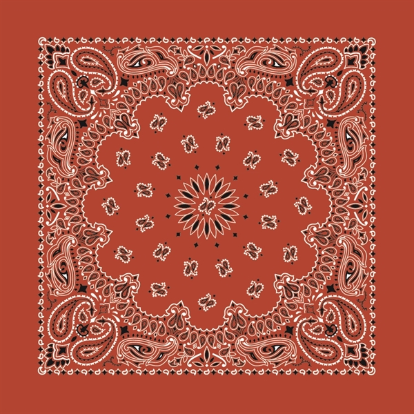 22" x 22" cotton bandana with American paisley print.... from ASI 44020 Bandanna Promotions By CARO-LINE / Bandanna Promotions