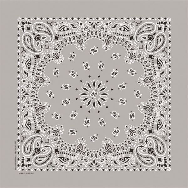 22" x 22" cotton bandana with American paisley print.... from ASI 44020 Bandanna Promotions By CARO-LINE / Bandanna Promotions