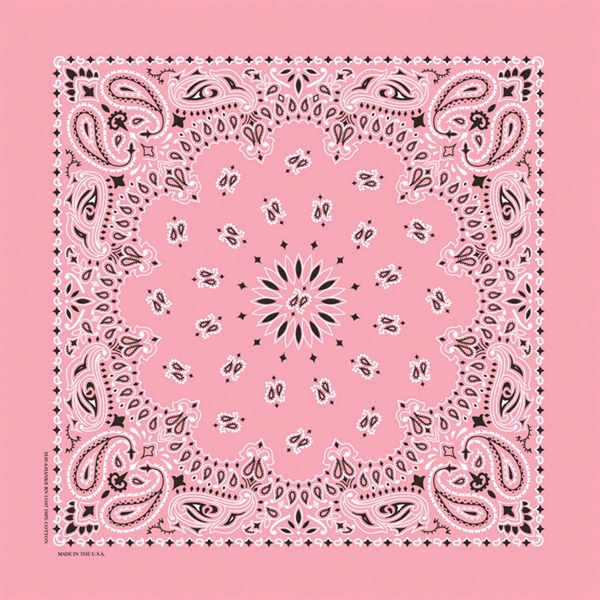 22" x 22" cotton bandana with American paisley print.... from ASI 44020 Bandanna Promotions By CARO-LINE / Bandanna Promotions