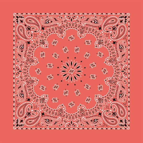 22" x 22" cotton bandana with American paisley print.... from ASI 44020 Bandanna Promotions By CARO-LINE / Bandanna Promotions