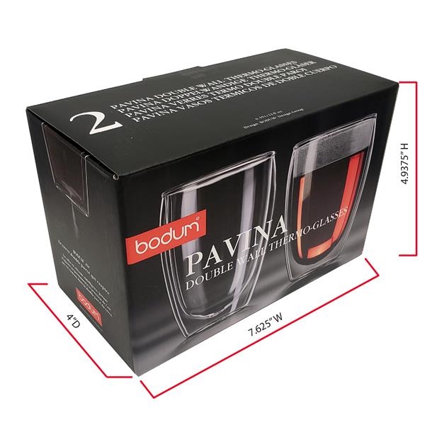Bodum Pavina double-wall glass keep cold drinks cold and hot drinks... from ASI 91416 ZZ MERGED - Titan Custom Products Inc / Titan