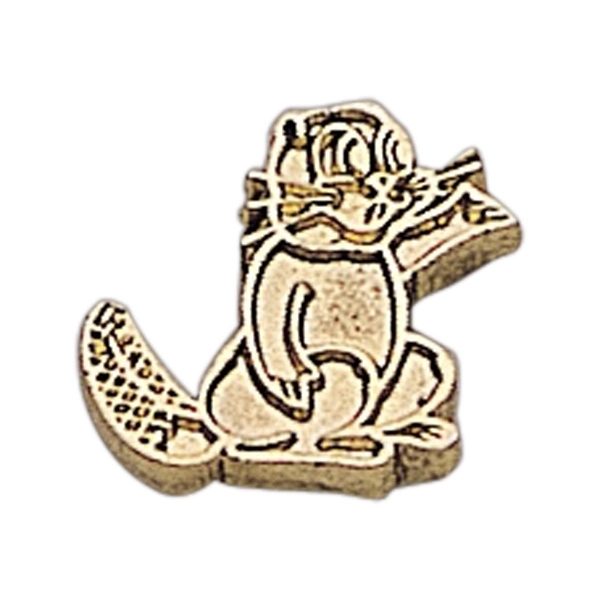 Beaver shape lapel pin with military clutch.... from ASI 68760 Marken Industries / Marken