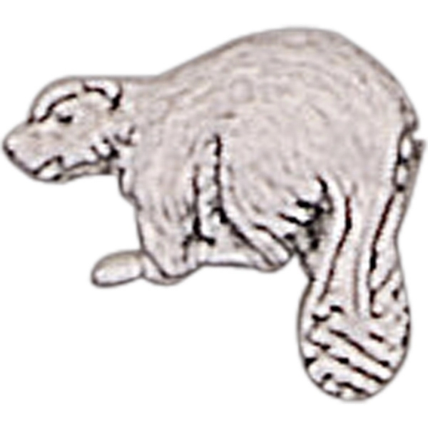 Beaver shape lapel pin with military clutch.... from ASI 68760 Marken Industries / Marken