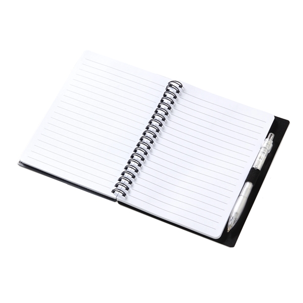 5 3/4" x 7 1/8" 70-sheet spiral bound notebook with color... from ASI 63549 Jornik Manufacturing Corp / Jornik