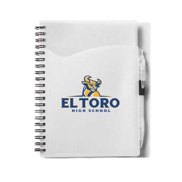 5 3/4" x 7 1/8" 70-sheet spiral bound notebook with color... from ASI 63549 Jornik Manufacturing Corp / Jornik