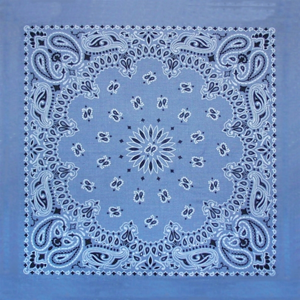 22" x 22" cotton bandana with American paisley print.... from ASI 44020 Bandanna Promotions By CARO-LINE / Bandanna Promotions