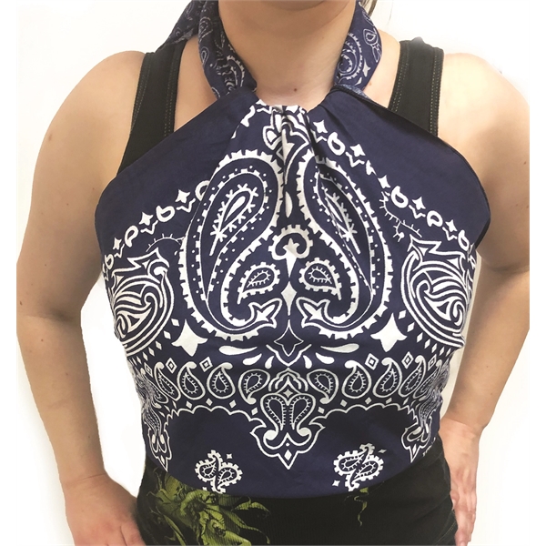 35" x 35" bandanna/cover-up made of 100% cotton.... from ASI 44020 Bandanna Promotions By CARO-LINE / Bandanna Promotions