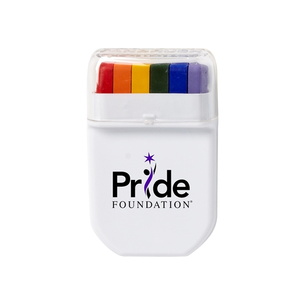 1.5" x 2.25" x 0.62" Fanbrush non-toxic, non-bacterial, vegetable-based face paint... from ASI 63549 Jornik Manufacturing Corp / Jornik