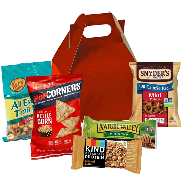 Crowd Pleaser Gable Box - Recharge Mix contains trail mix, pretzels,... from ASI 71685 Midnite Snax®