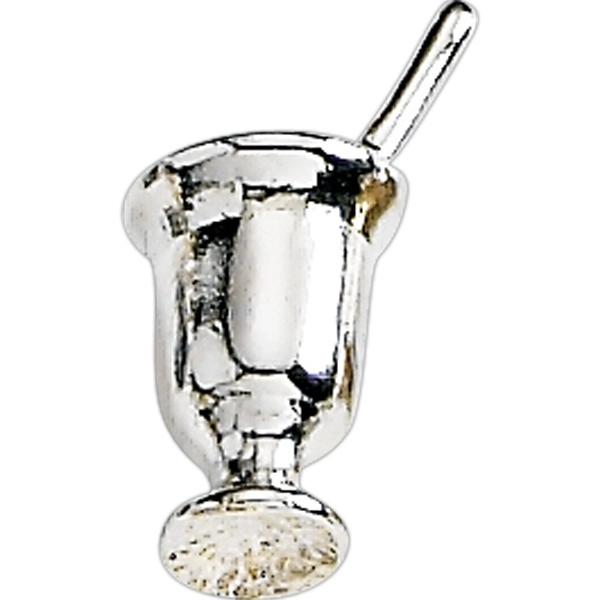 Cup or glass shape lapel pin with military clutch.... from ASI 68760 Marken Industries / Marken
