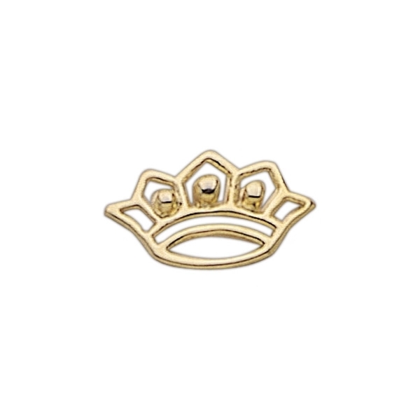Crown shape lapel pin with military clutch, sized up to 5/8".... from ASI 68760 Marken Industries / Marken