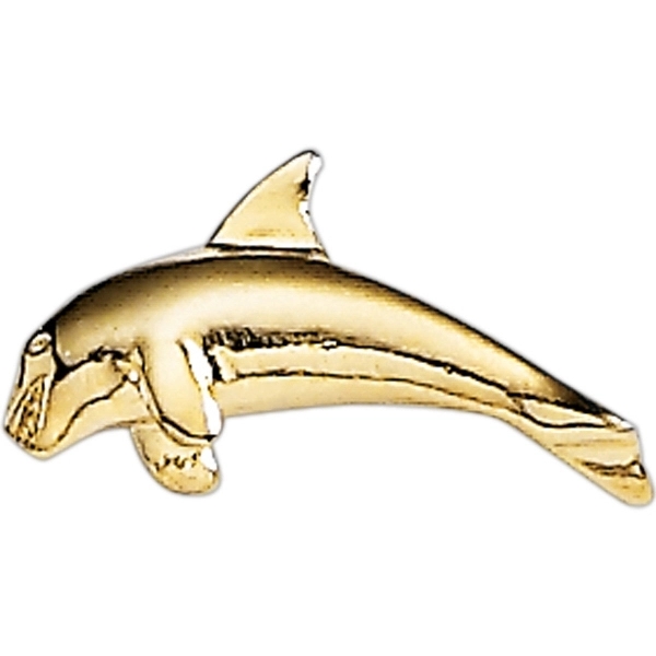 Dolphin lapel pin with military clutch.... from ASI 68760 Marken Industries / Marken