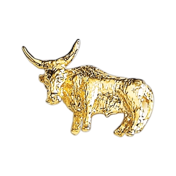 Steer or cow lapel pin with military clutch.... from ASI 68760 Marken Industries / Marken