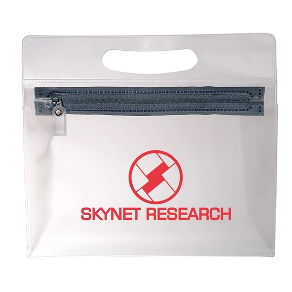 0.25" x 9.5" x 8.75" PVC pouch with zip-locking closure, expandable... from ASI 57956 Graphco line