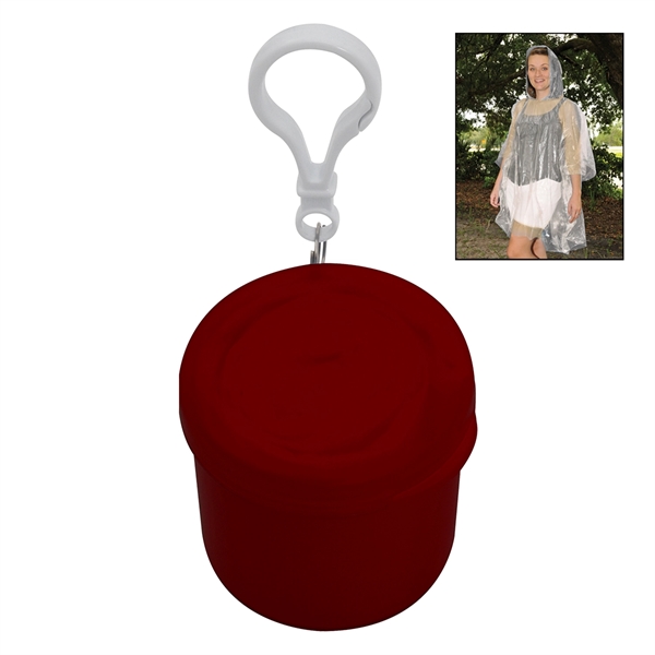 One size fits all polyethylene poncho in 2 1/4" x 2"... from ASI 57956 Graphco line