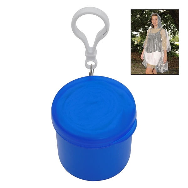 One size fits all polyethylene poncho in 2 1/4" x 2"... from ASI 57956 Graphco line