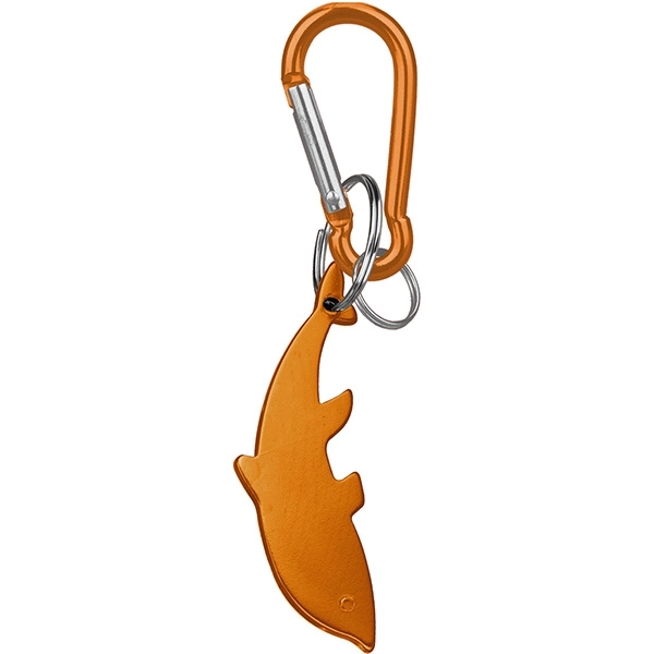 Deluxe aluminum can and bottle opener with split key ring and... from ASI 74585 Nu Promo International / Nu Promo Line