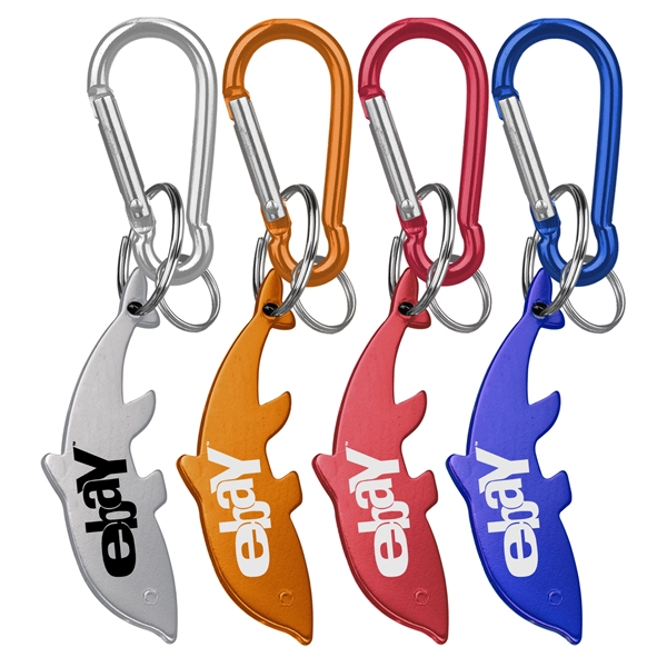 Deluxe aluminum can and bottle opener with split key ring and... from ASI 74585 Nu Promo International / Nu Promo Line