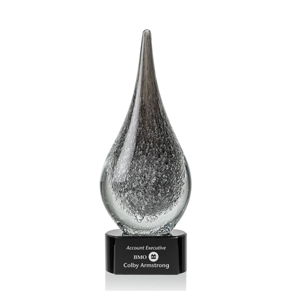 Frosted and hand blown work of art award with a complimenting... from ASI 84592 St Regis Group / St Regis