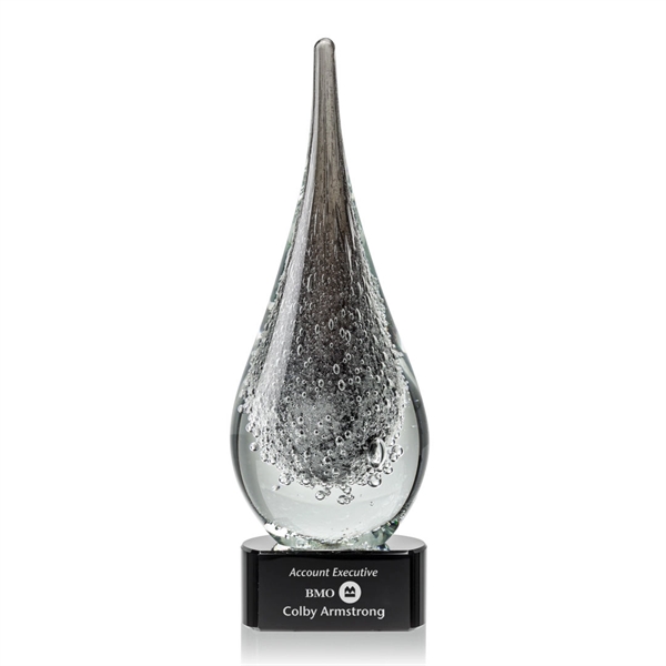 Frosted and hand blown work of art award with a complimenting... from ASI 84592 St Regis Group / St Regis