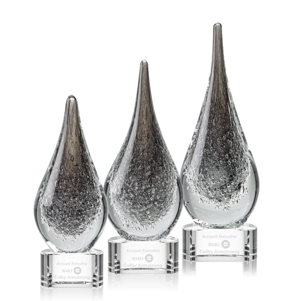 Frosted and hand blown work of art award with a complimenting... from ASI 84592 St Regis Group / St Regis