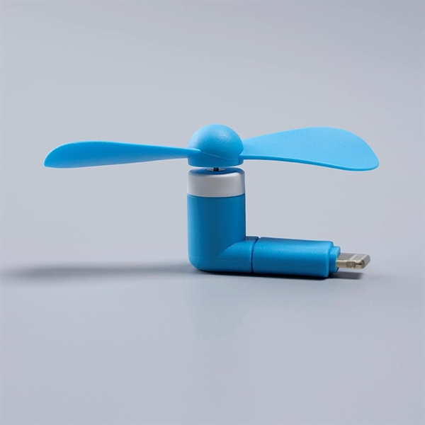 Mini Mobile Fan 16000RPM, Logo on the spinning fan blades will... from ASI 64845 Kin Image Inc