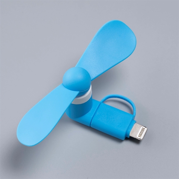 Mini Mobile Fan 16000RPM, Logo on the spinning fan blades will... from ASI 64845 Kin Image Inc