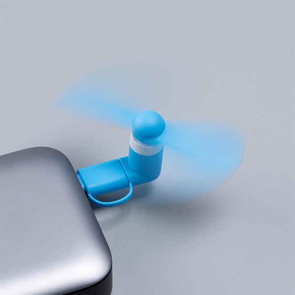 Mini Mobile Fan 16000RPM, Logo on the spinning fan blades will... from ASI 64845 Kin Image Inc