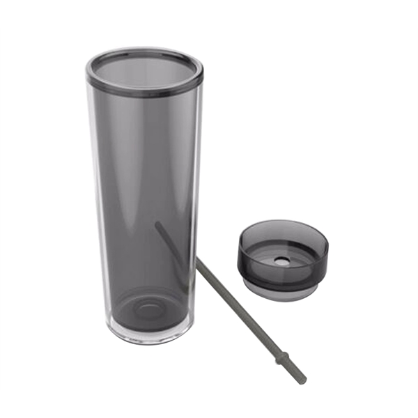 16 ounce  double-walled insulated acrylic tumblers with lid and straw.... from ASI 37218 Athena Promo (tm)